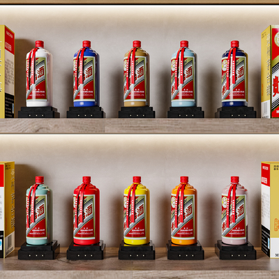  白酒 酒瓶su模型 