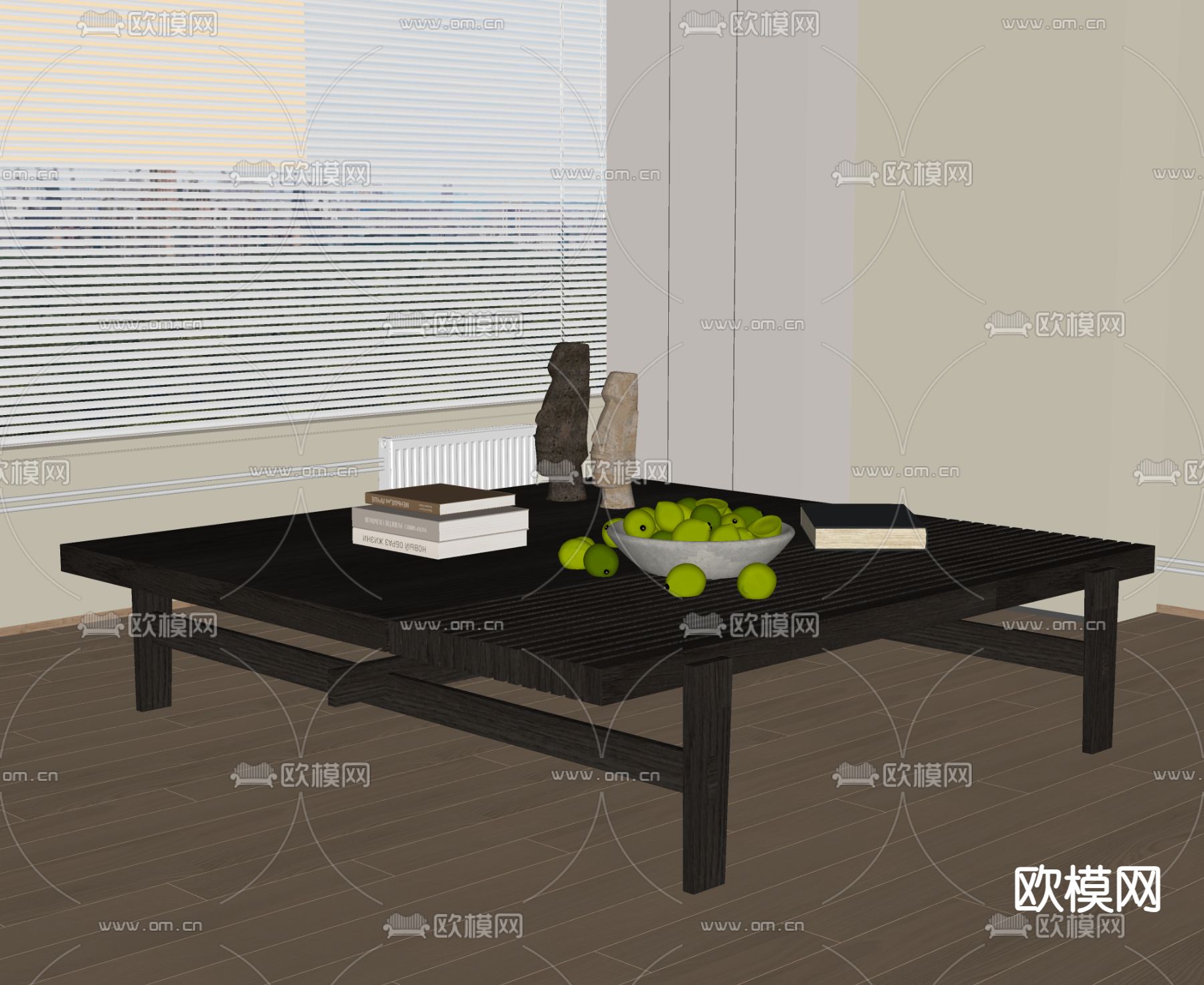 poliform 茶几su模型下载（渲染图2）