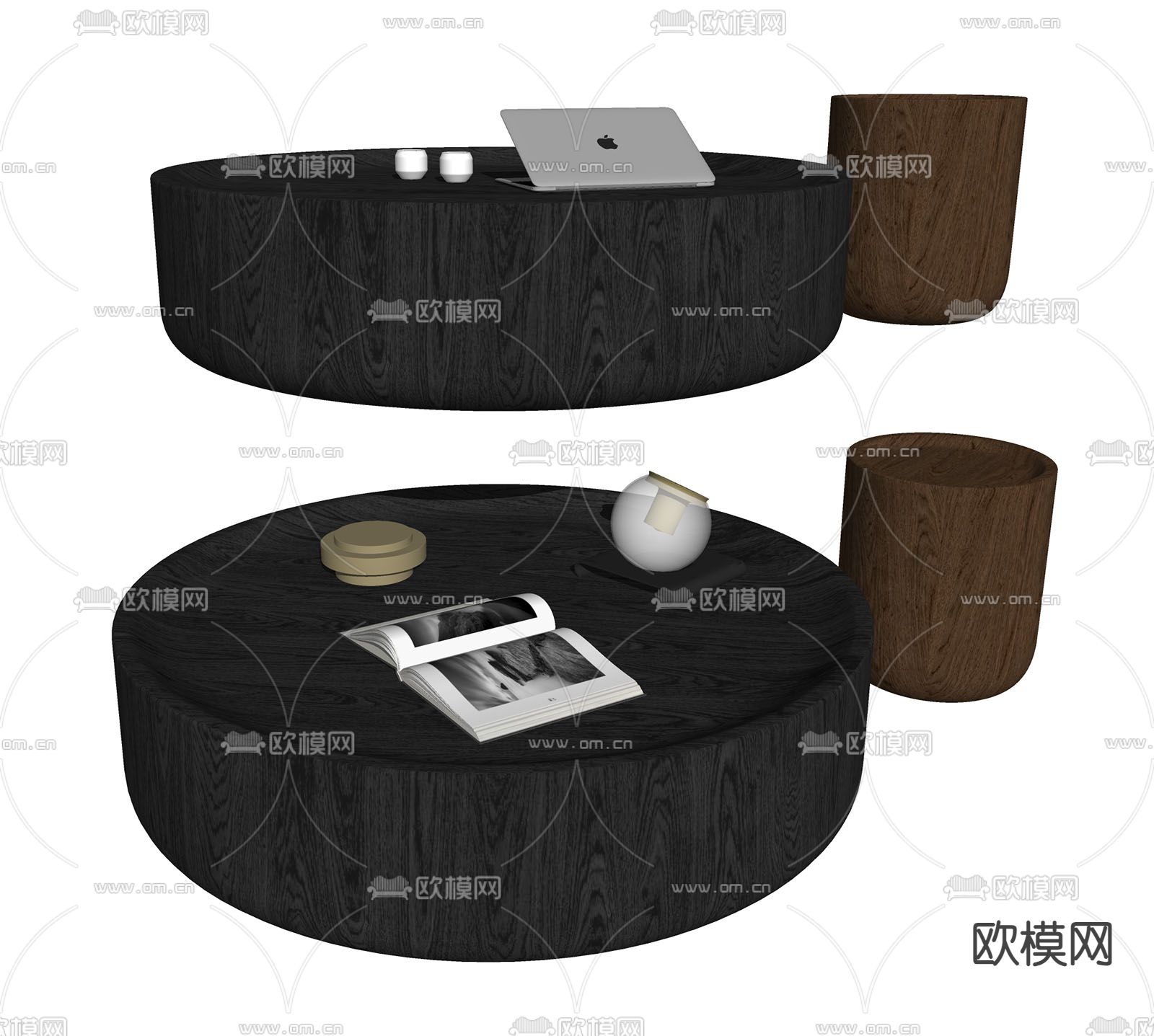 poliform 茶几su模型下载（渲染图2）