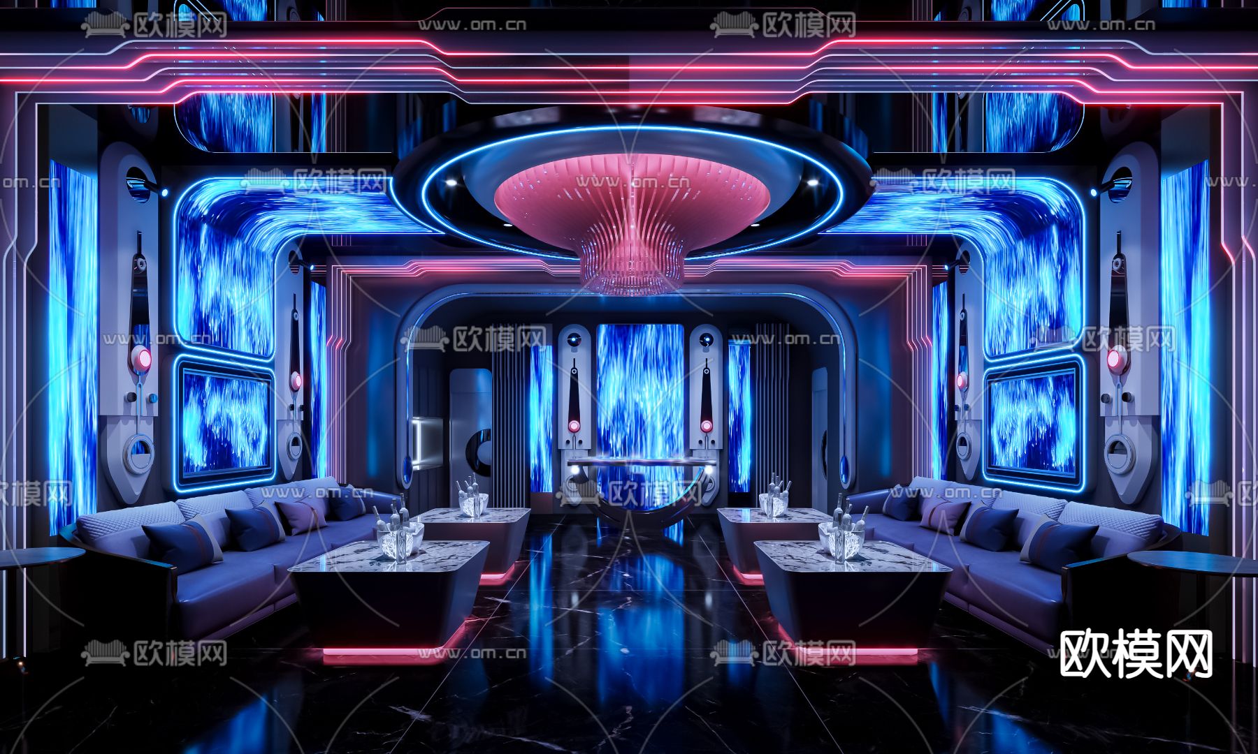 KTV包厢 夜总会3d模型下载