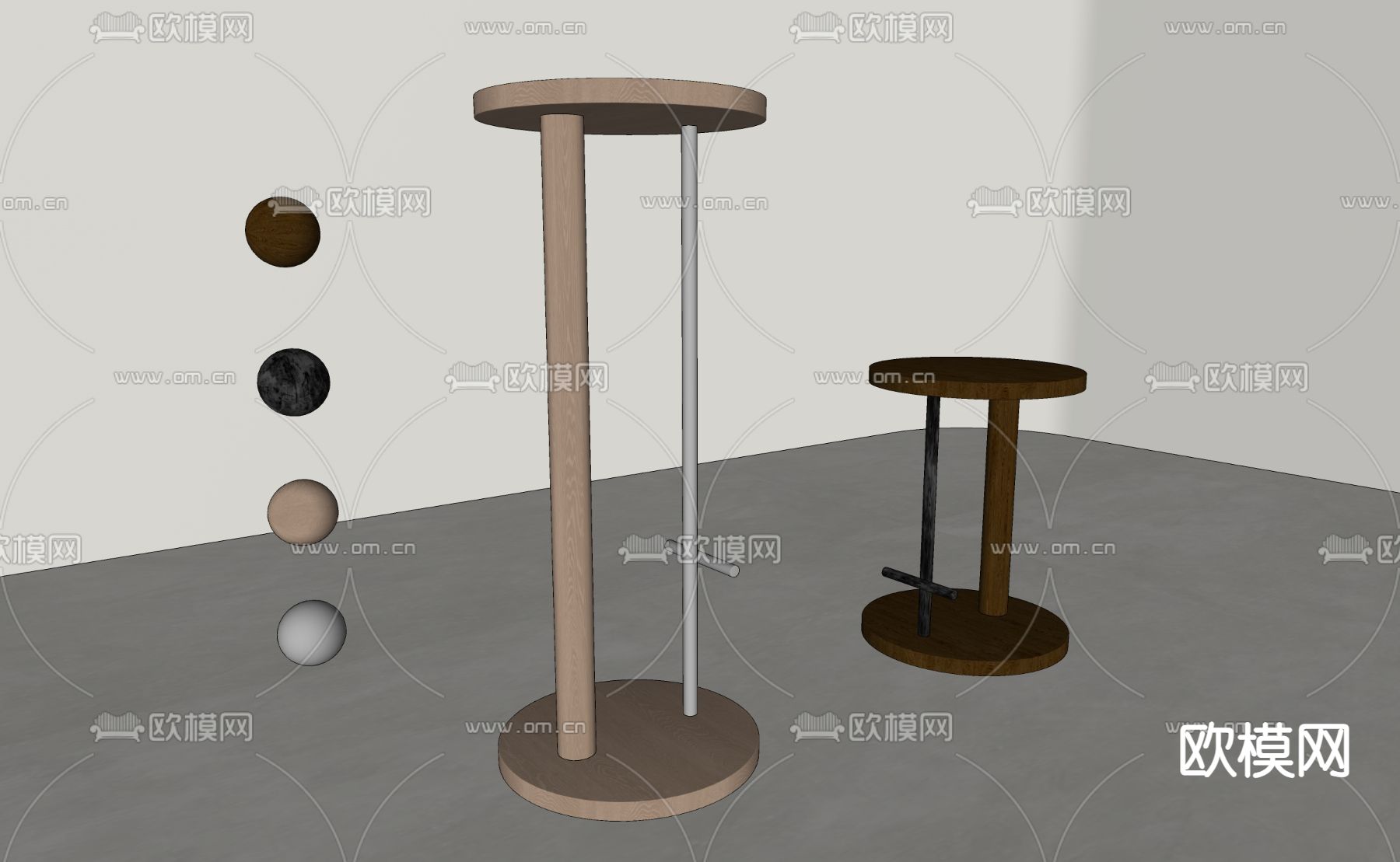 侘寂吧台su模型下载（渲染图2）
