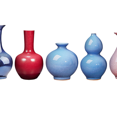  瓷器 瓷瓶 青花瓷 陶瓷su模型 