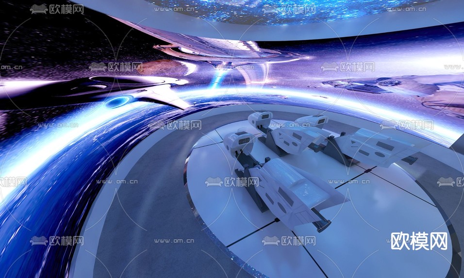 现代科技展厅3d模型下载(渲染图5)
