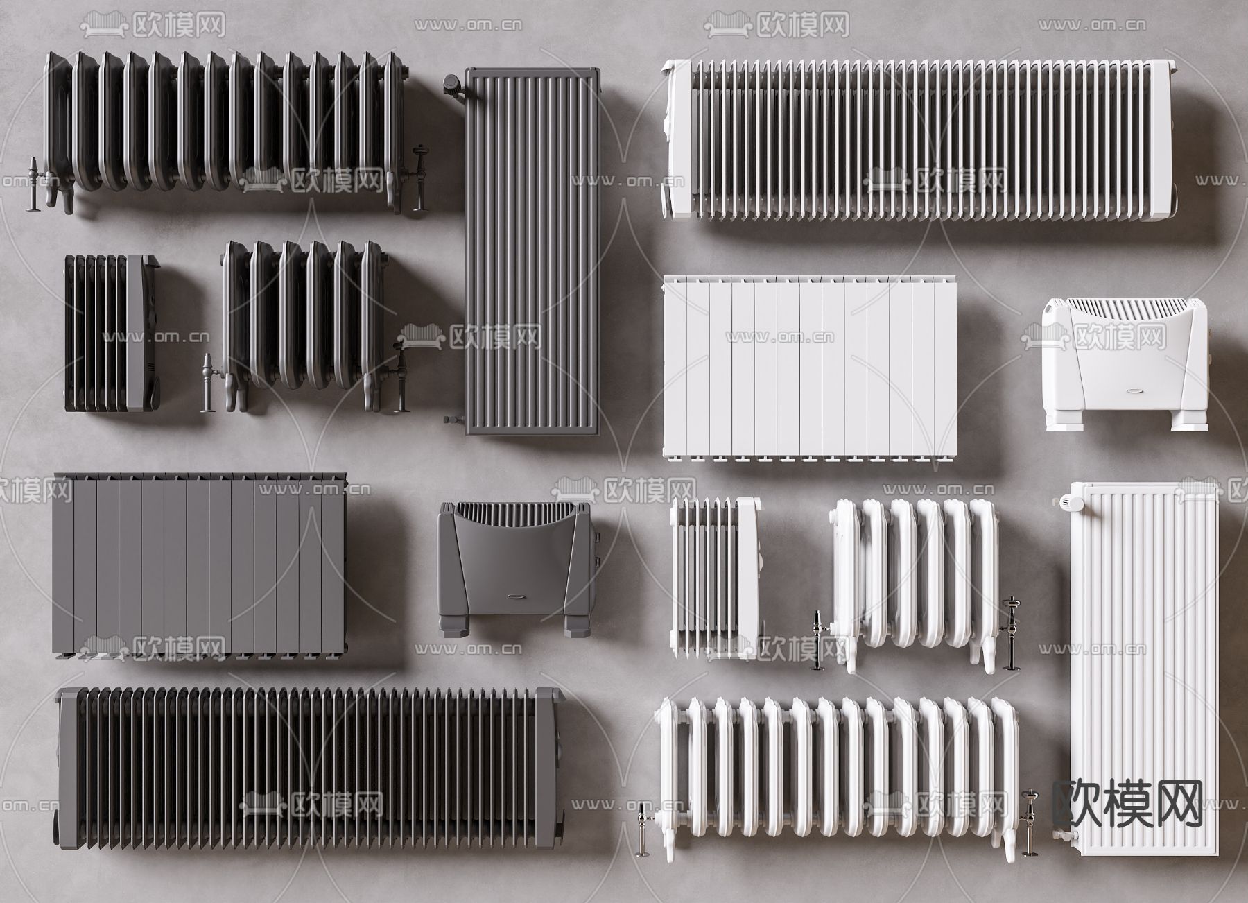 暖气片 取暖器 散热器3d模型下载