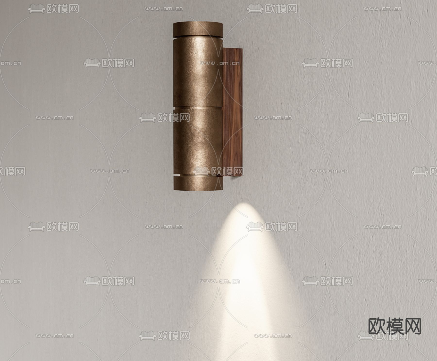 侘寂壁灯su模型