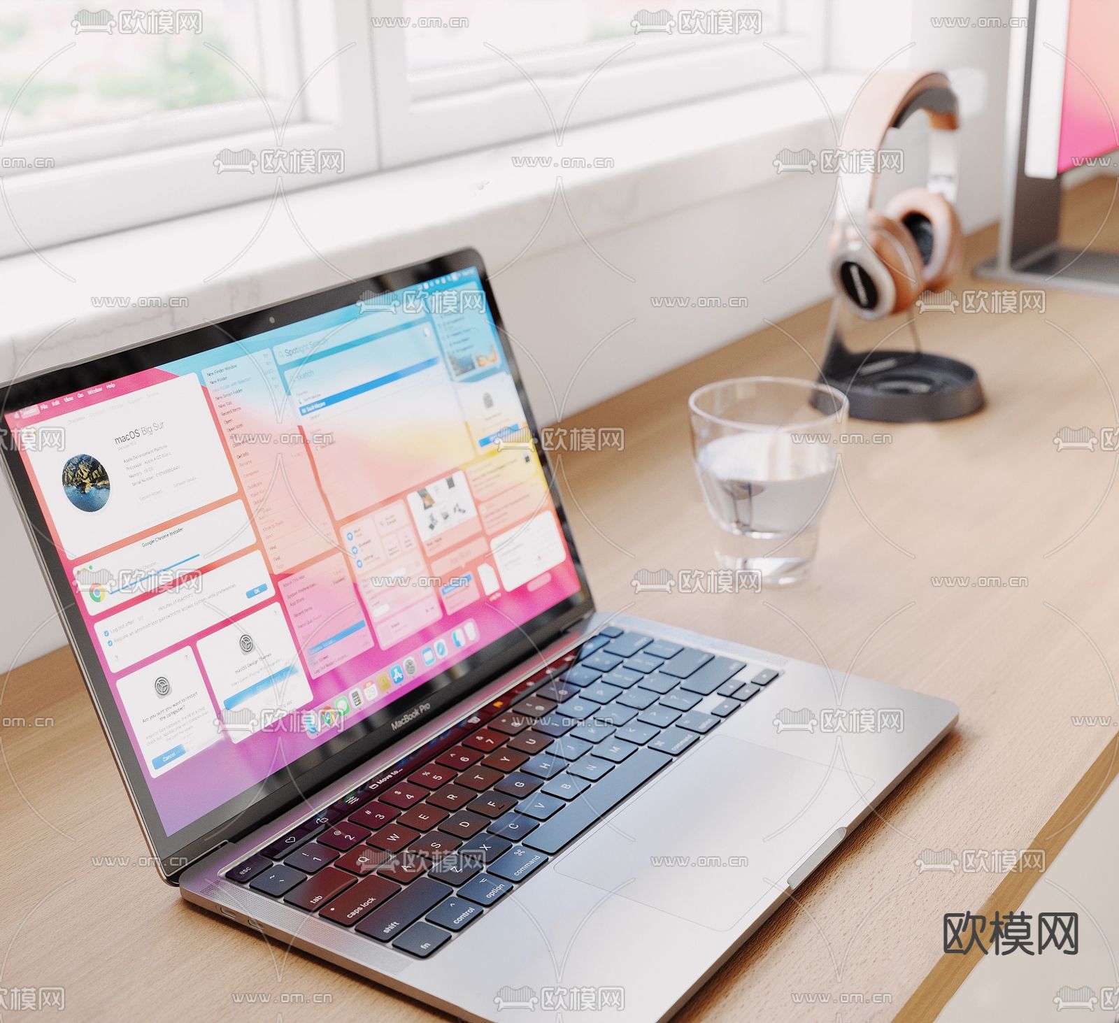 笔记本电脑 耳机3d模型下载