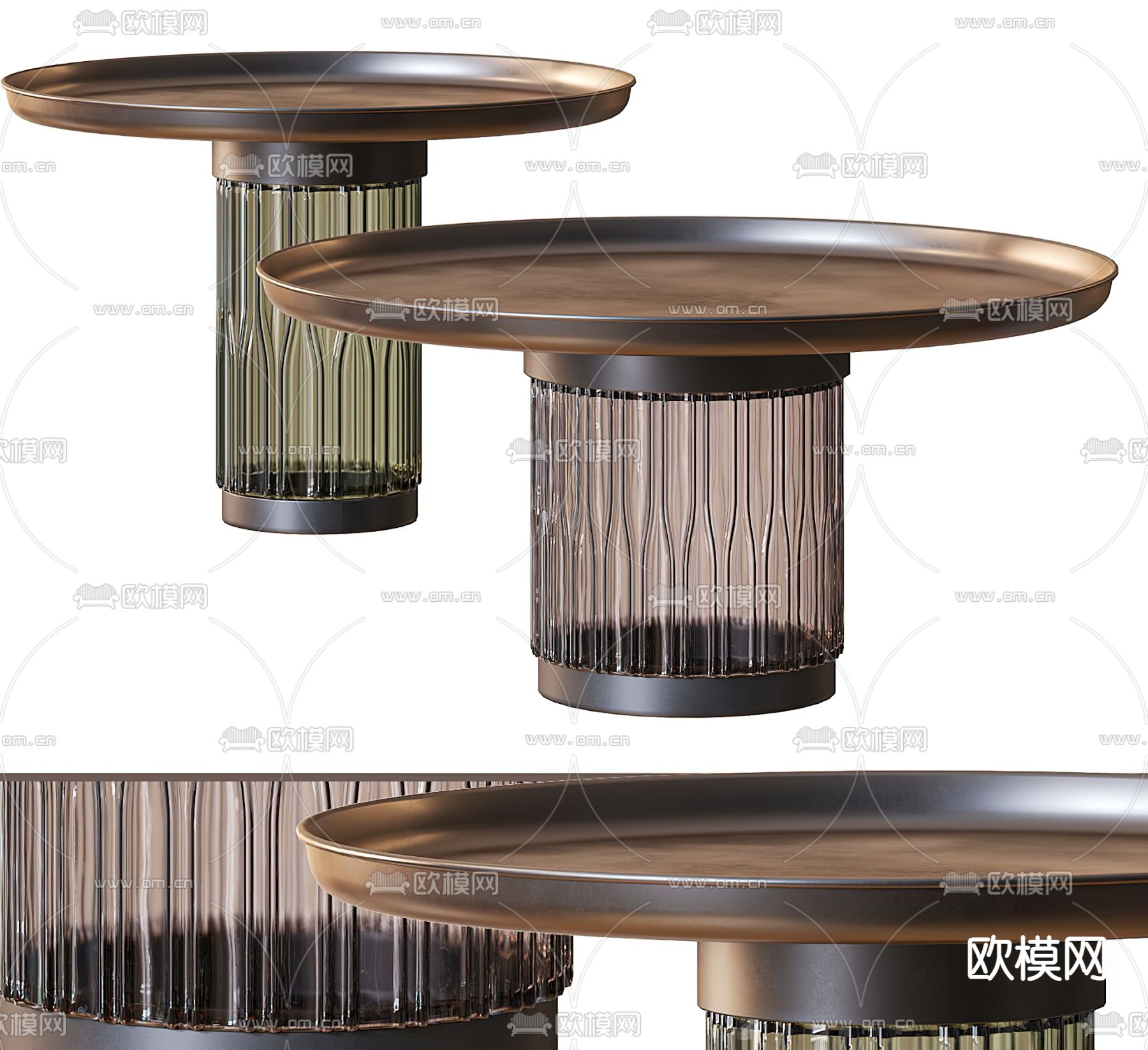 Poliform 圆形茶几3d模型下载