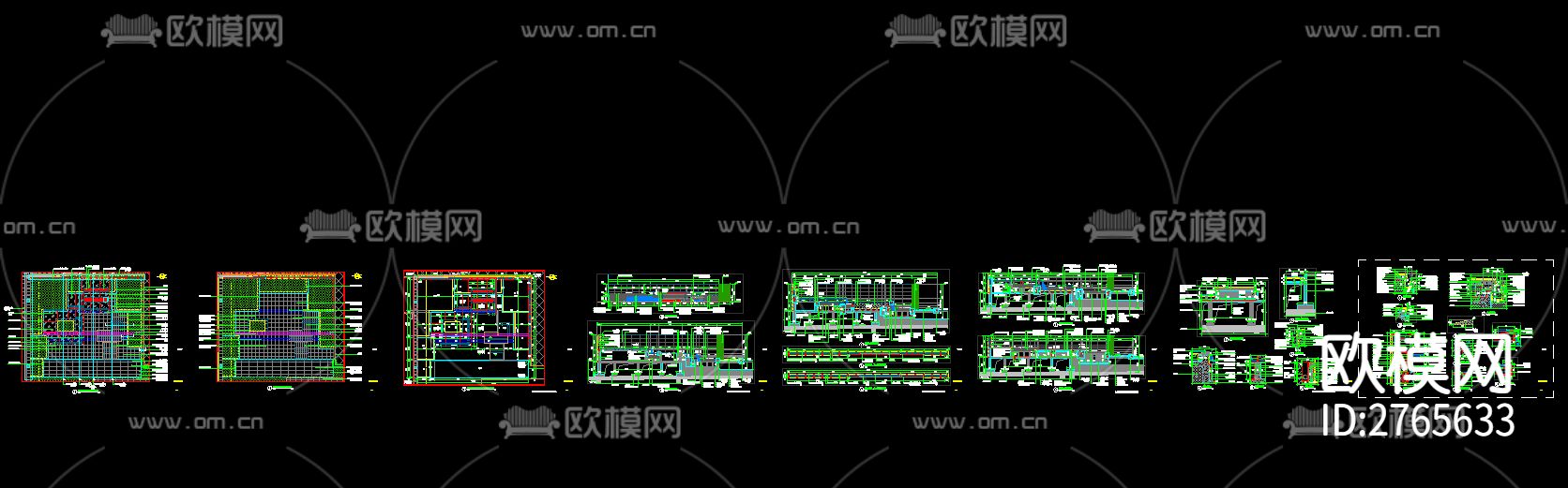 园林景观-特色跌水水景CAD施工图下载（渲染图1）