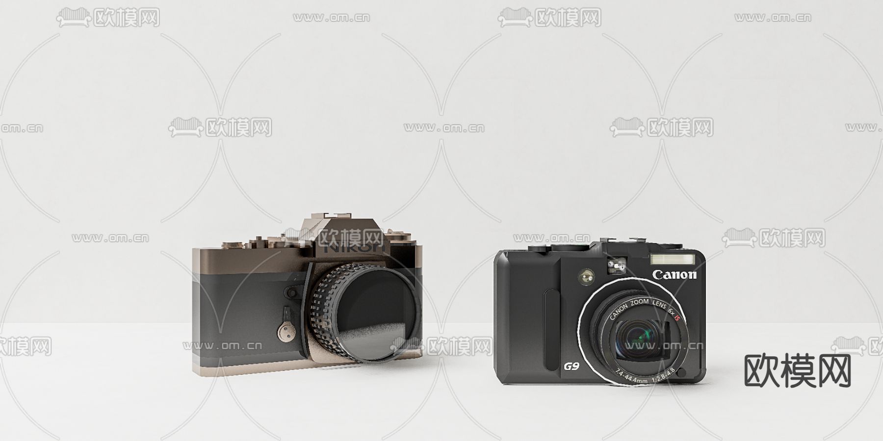 照相机 数码产品 摄影机su模型下载（渲染图1）