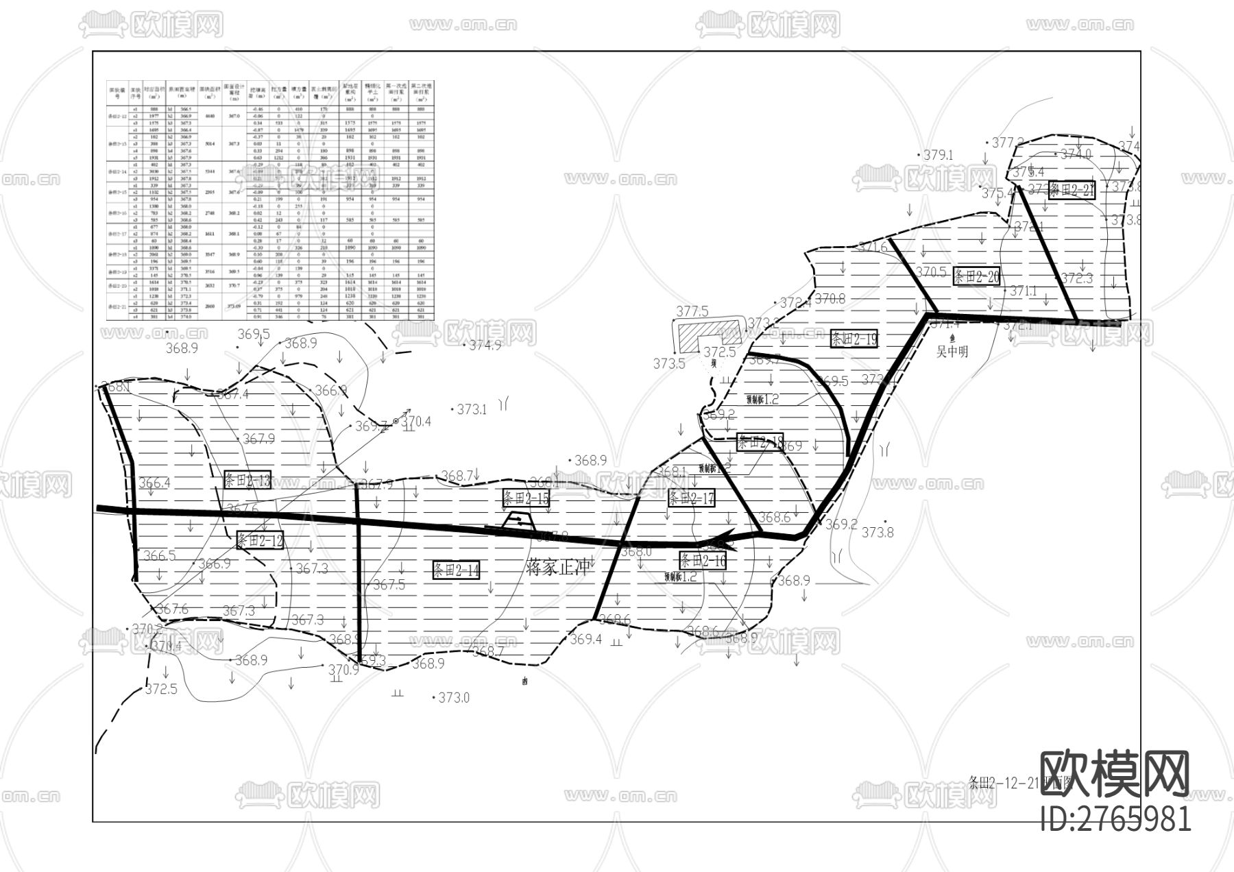 荣昌区峰高街道办事处云教等村土地整理项目cad施工图下载（渲染图5）
