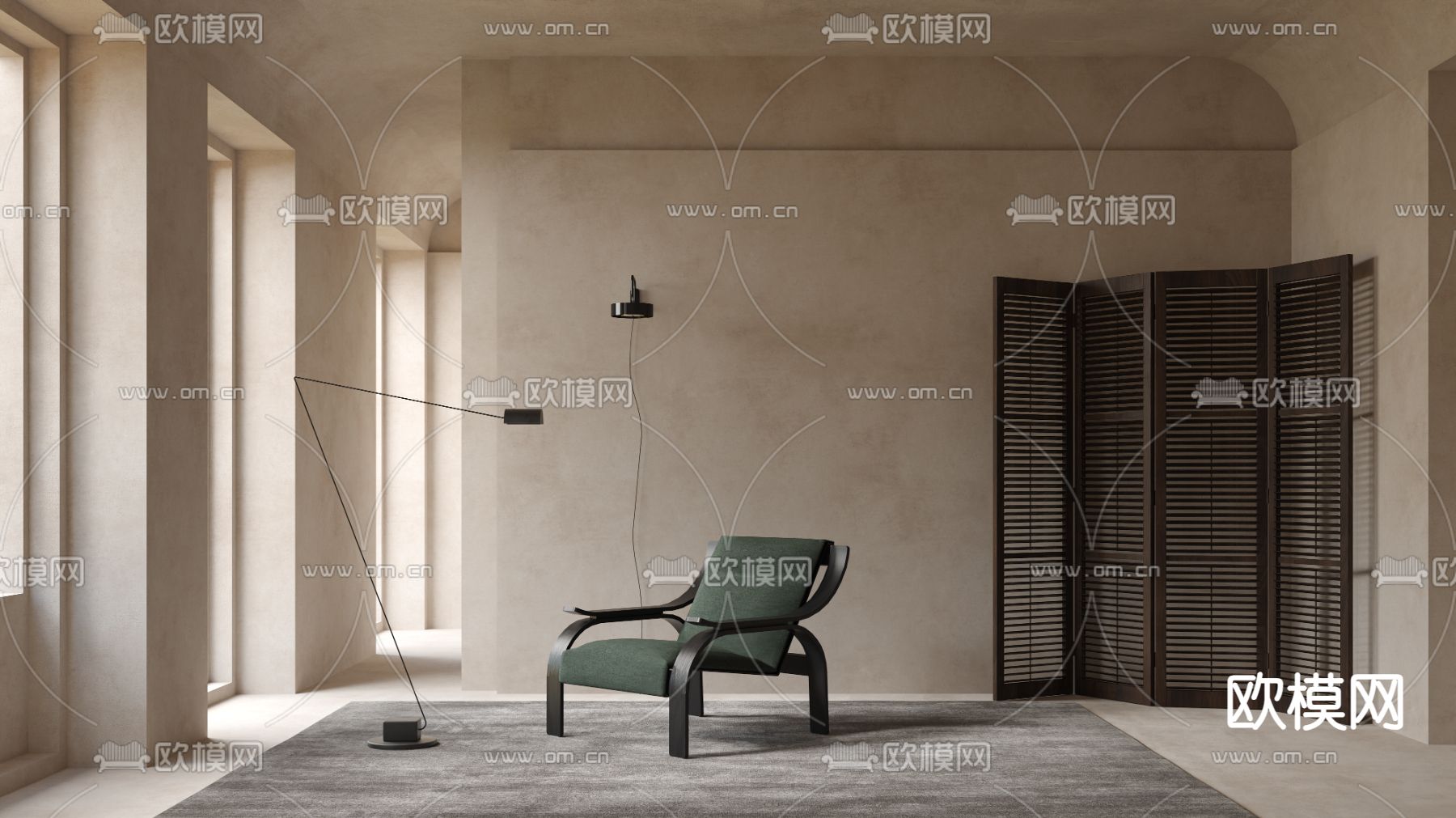 Cassina 椅子 躺椅3d模型下载