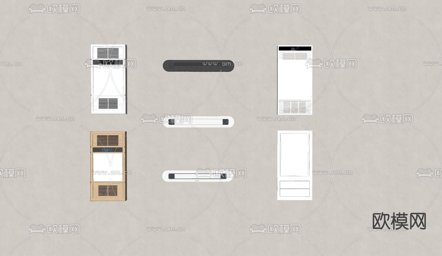 集成浴霸 线性浴霸su模型下载（渲染图2）