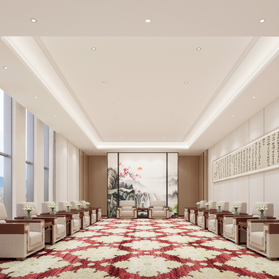  贵宾接待室 会客室su模型 