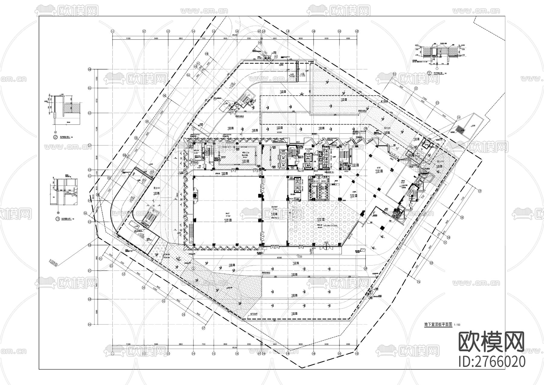渝铁实业两江新区人和组团N分区渝铁酒店建设项目cad施工图下载（渲染图3）