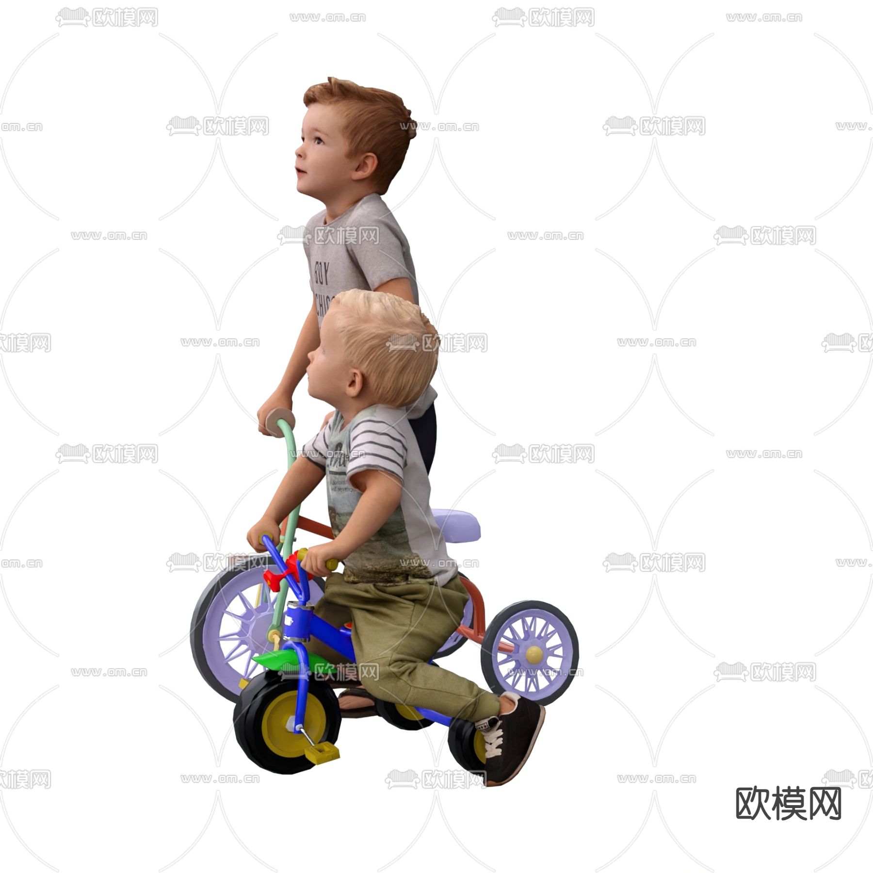 男孩 儿童3d模型下载（渲染图3）