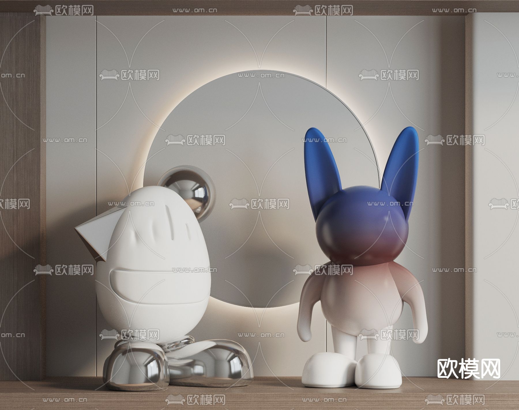 公仔 玩偶 潮玩 手办3d模型下载