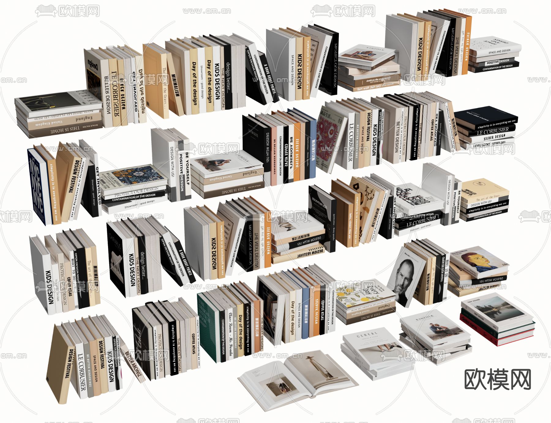 书籍 书本 图书3d模型下载