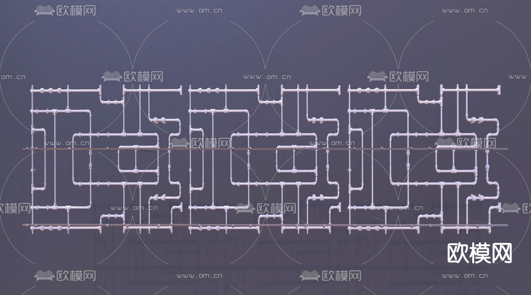 通风管道 吊顶3d模型下载