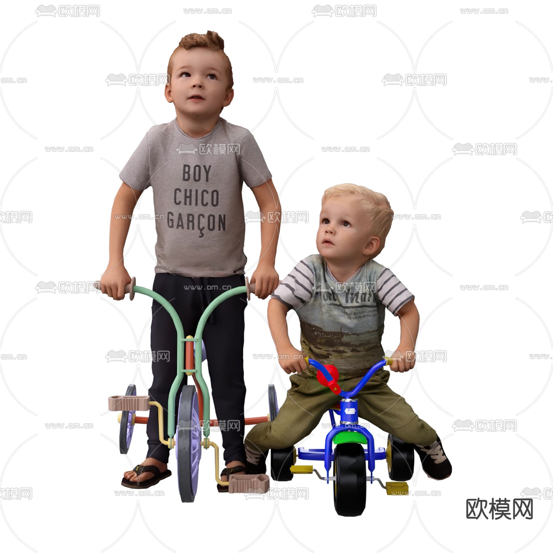 男孩 儿童3d模型下载（渲染图1）