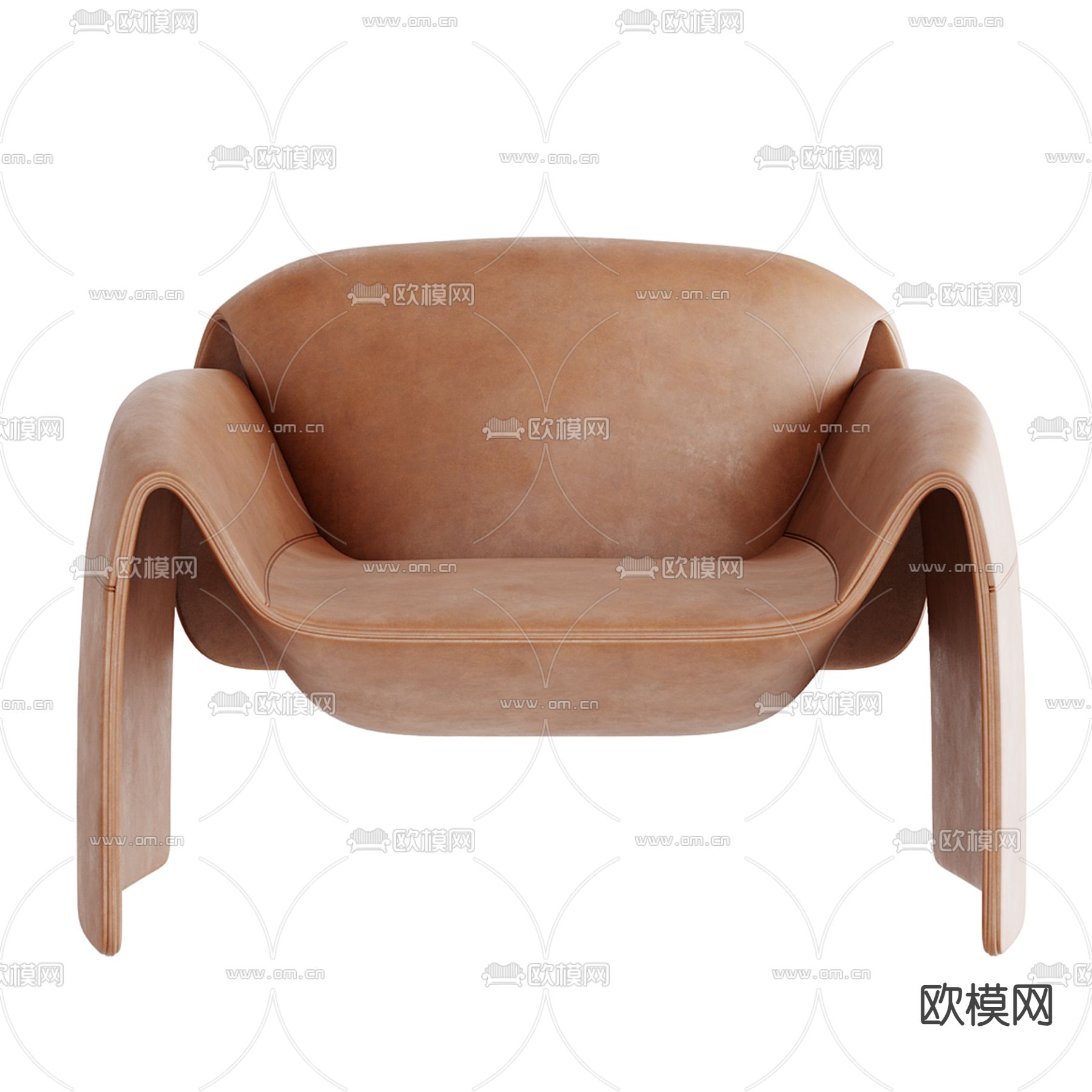 Poliform 螃蟹椅 休闲椅3d模型下载（渲染图2）