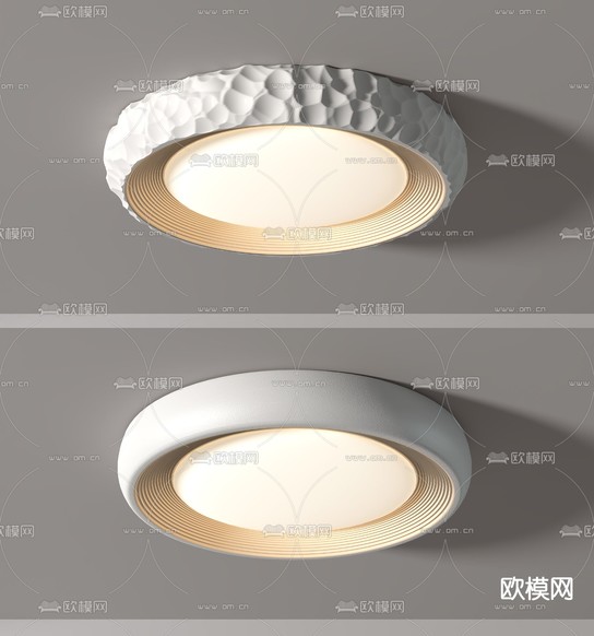 时尚吸顶灯 卧室灯3d模型下载