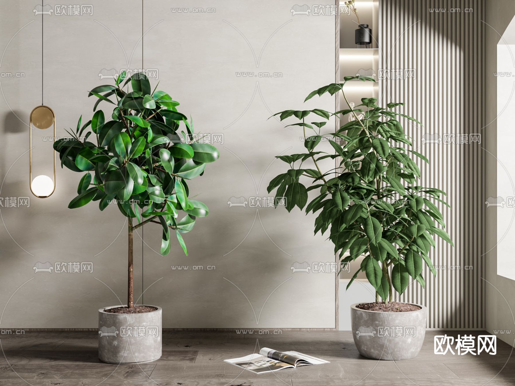 盆栽 盆景su模型下载（渲染图1）