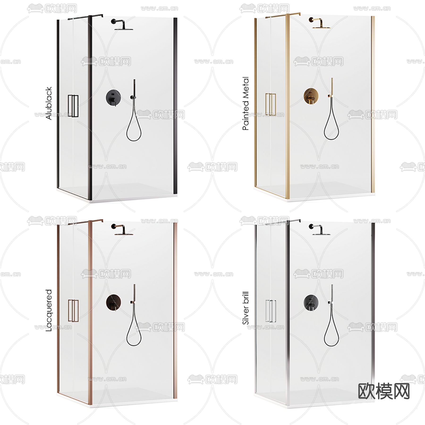 淋浴间3d模型下载（渲染图1）