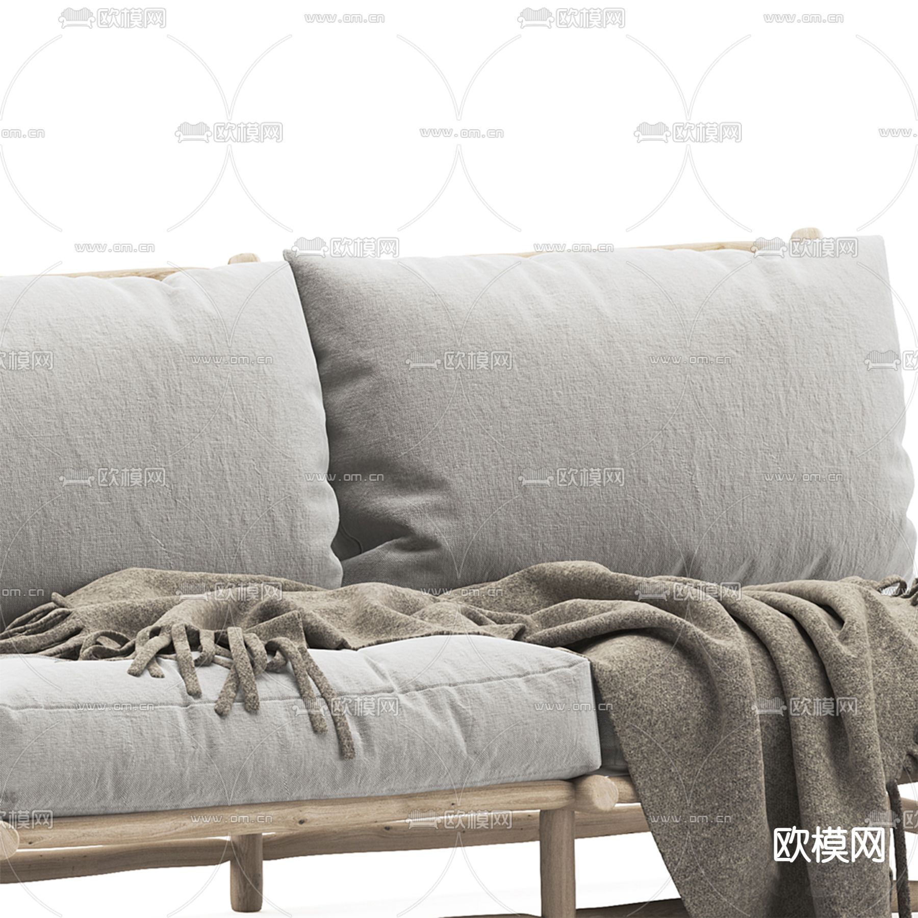 双人沙发3d模型下载（渲染图2）