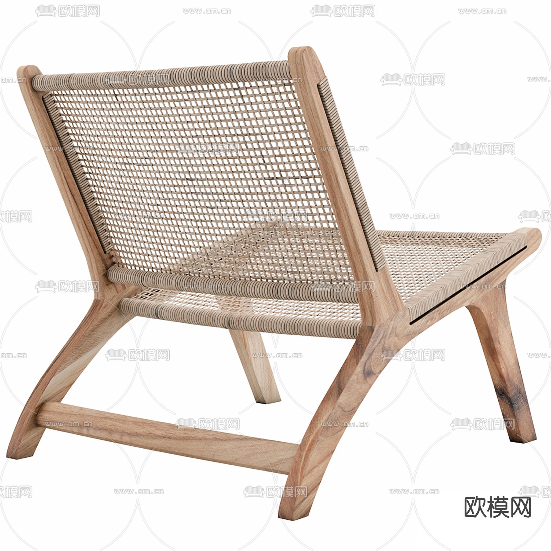 侘寂椅子 休闲椅3d模型下载（渲染图3）