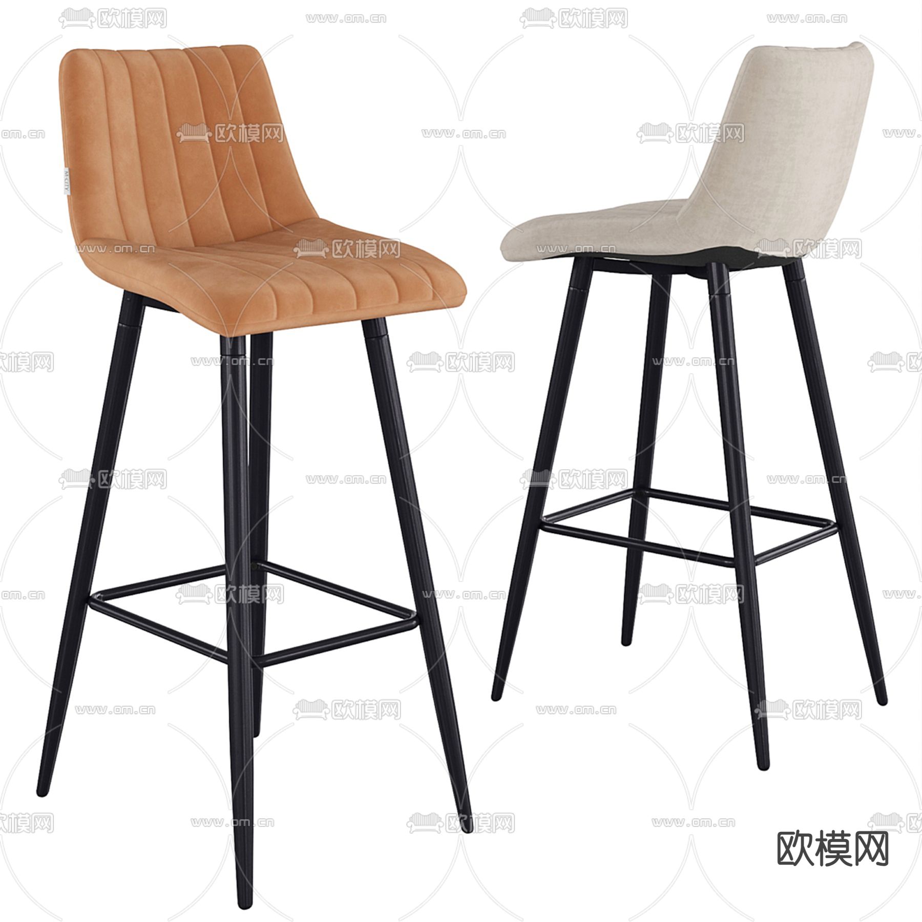 吧椅3d模型下载（渲染图1）