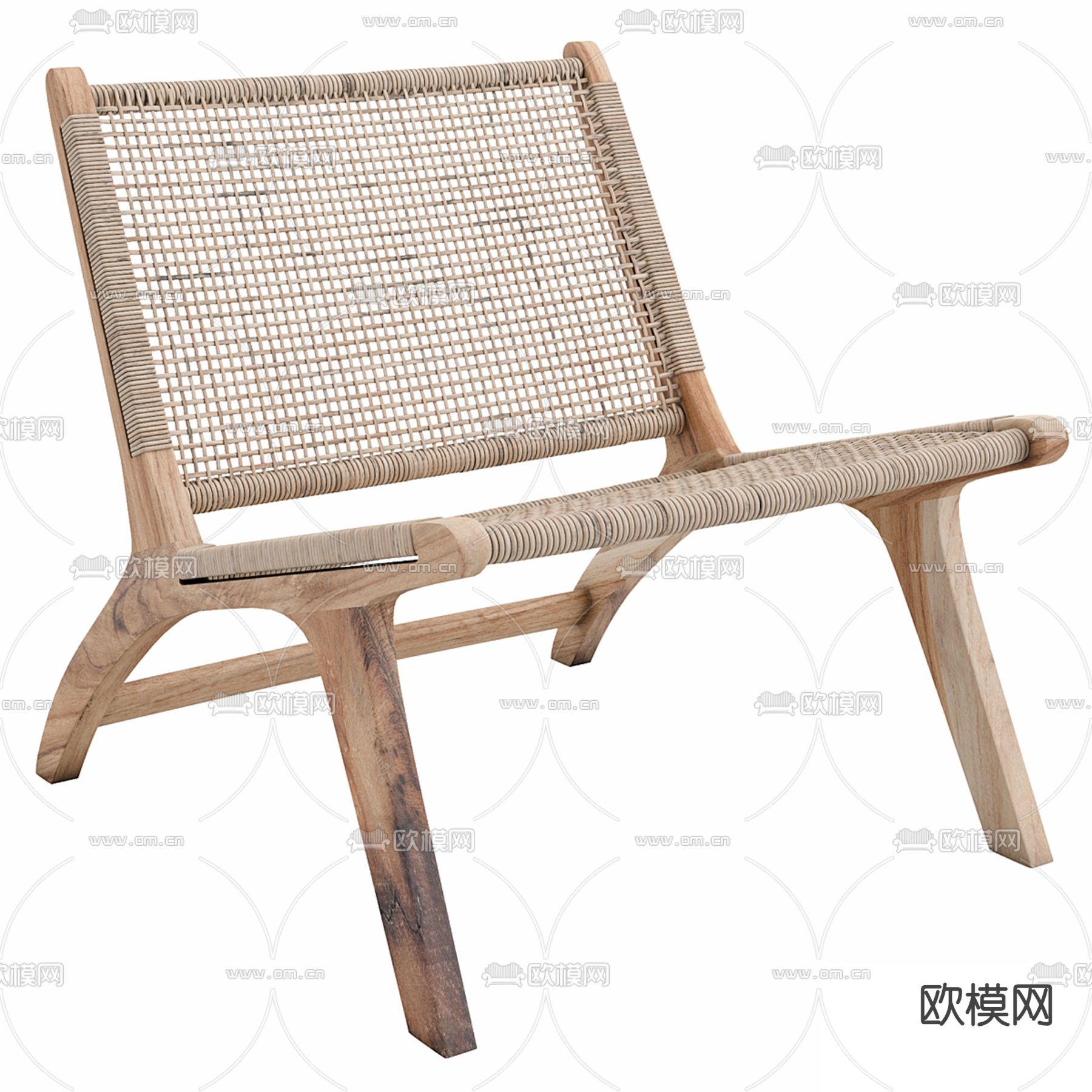 侘寂椅子 休闲椅3d模型下载（渲染图4）