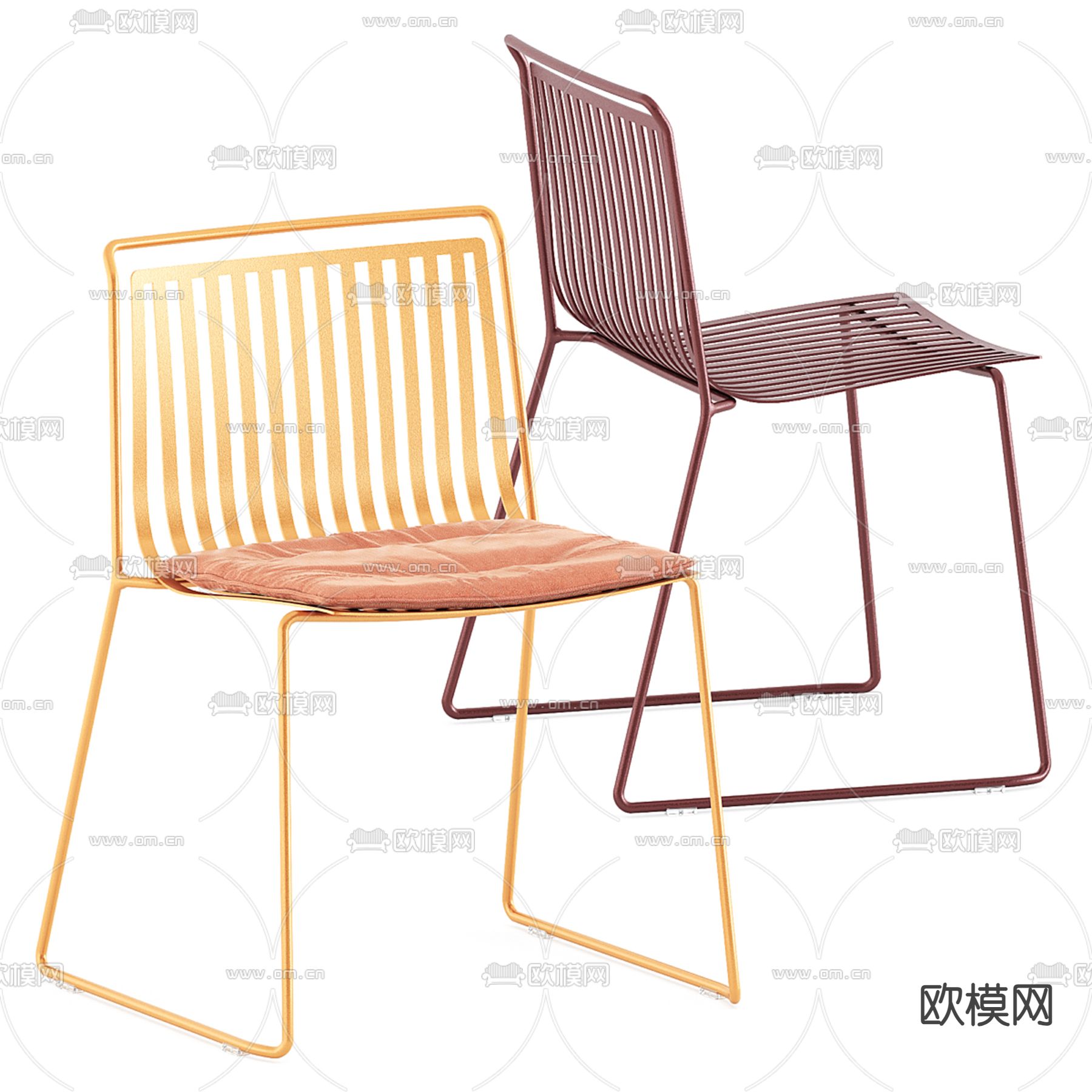 椅子 单椅3d模型下载（渲染图1）