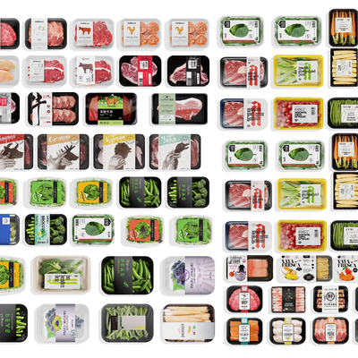  猪肉 牛肉 羊肉 鸡胸肉 蔬菜su模型 