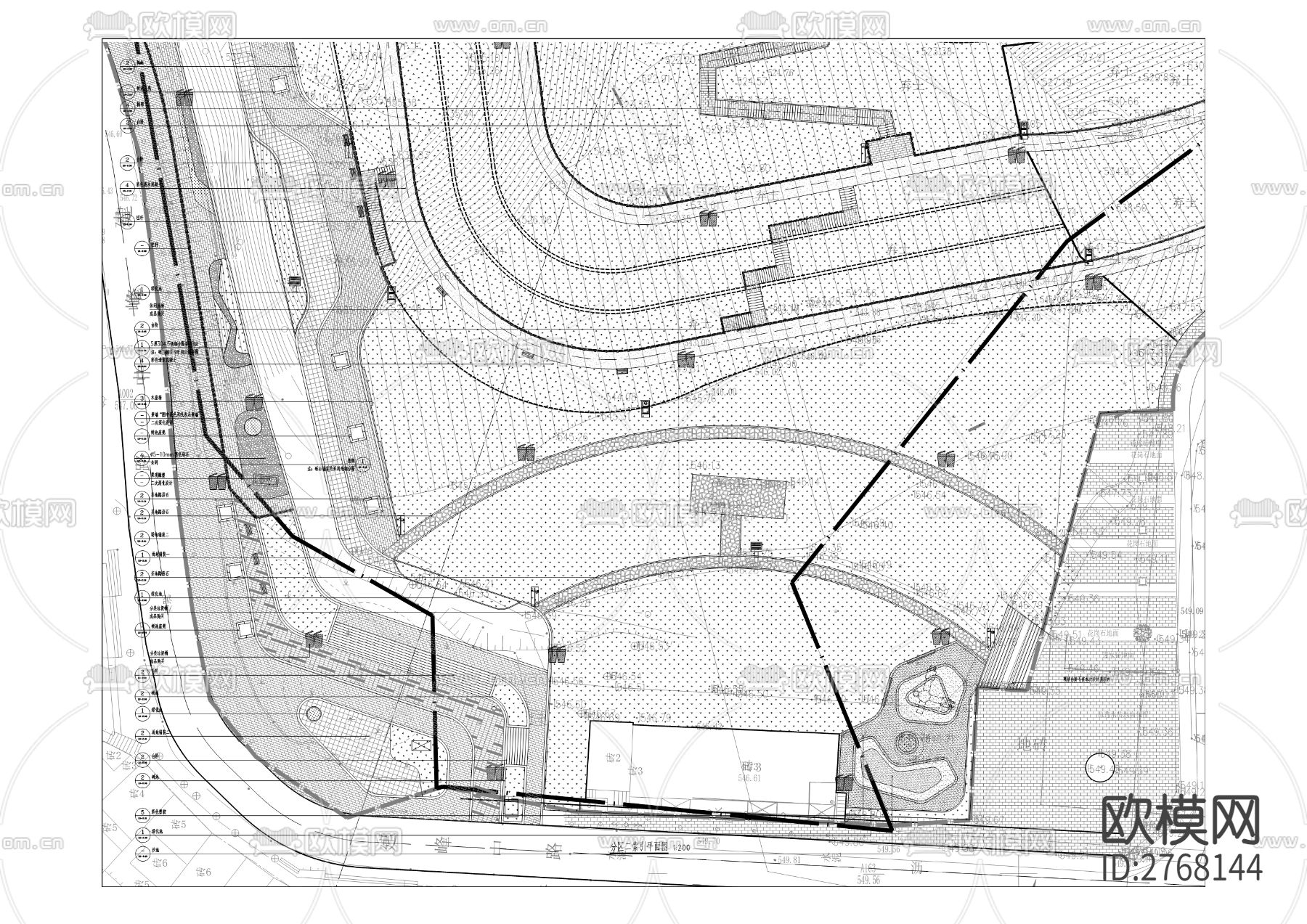 建峰工业集团有限公司移民安置区人居环境改善工程cad施工图下载（渲染图6）