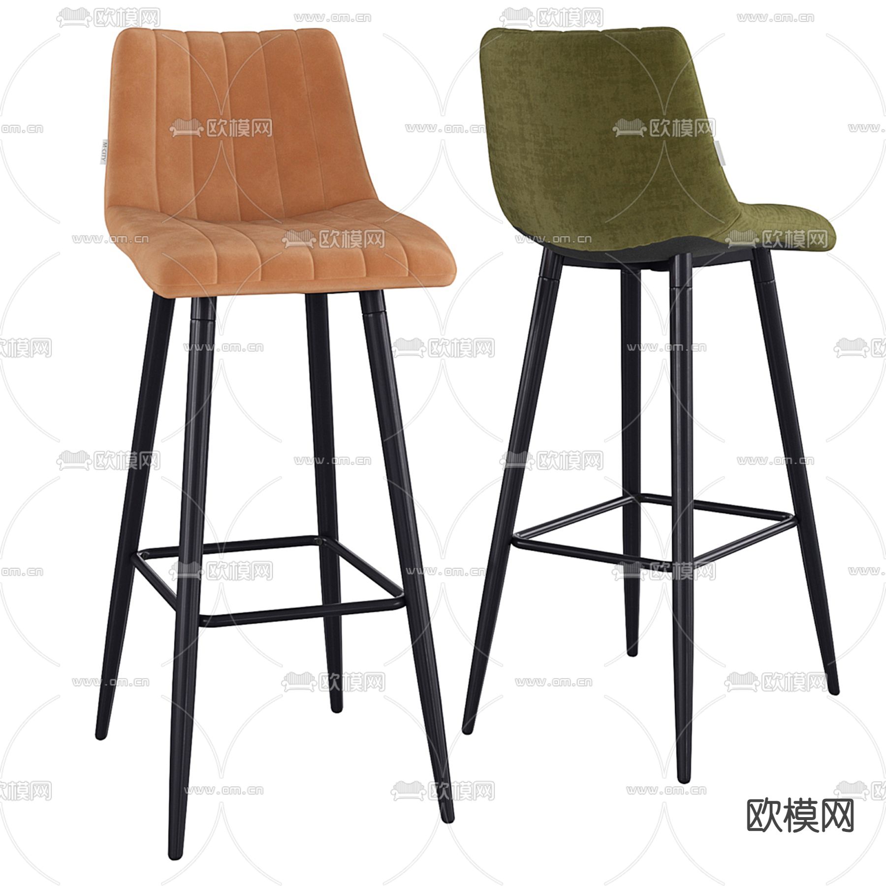 吧椅3d模型下载（渲染图2）