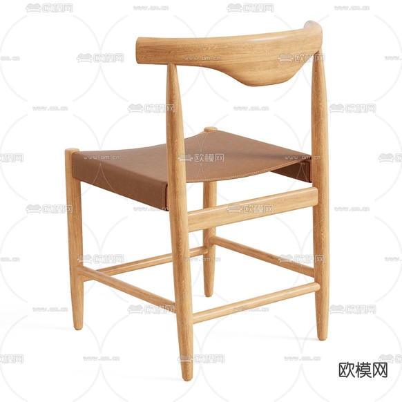 北欧椅子 餐椅3d模型下载(渲染图3)