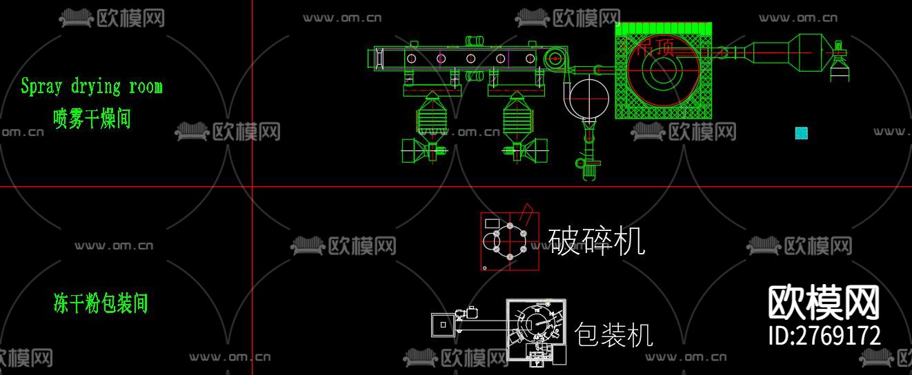 流体生产设备CAD图库下载（渲染图3）