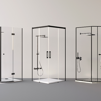  淋浴间 冲凉房su模型 