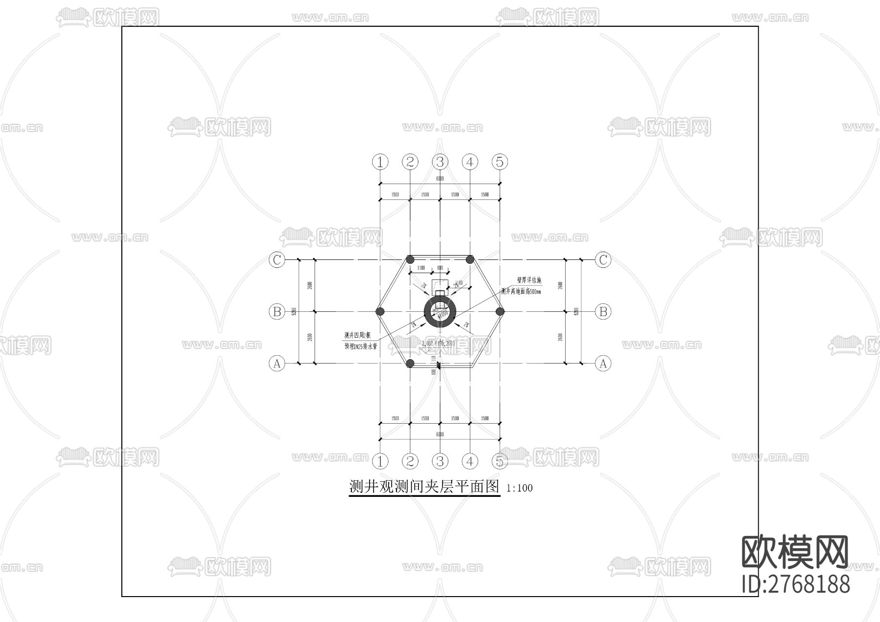 中心城区“两江四岸”水文监测9个站点修复提升工程CAD施工图下载（渲染图6）