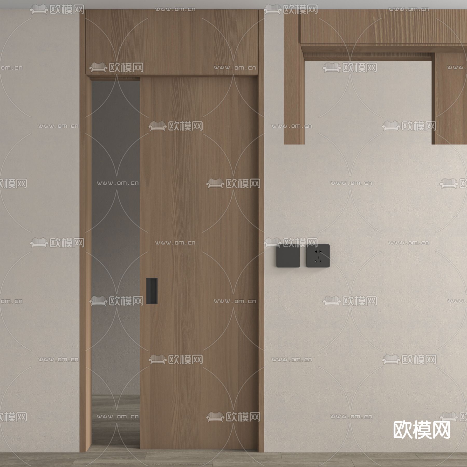 推拉门 移门 隐藏移门su模型下载_ID14206700_sketchup模型下载-欧模网