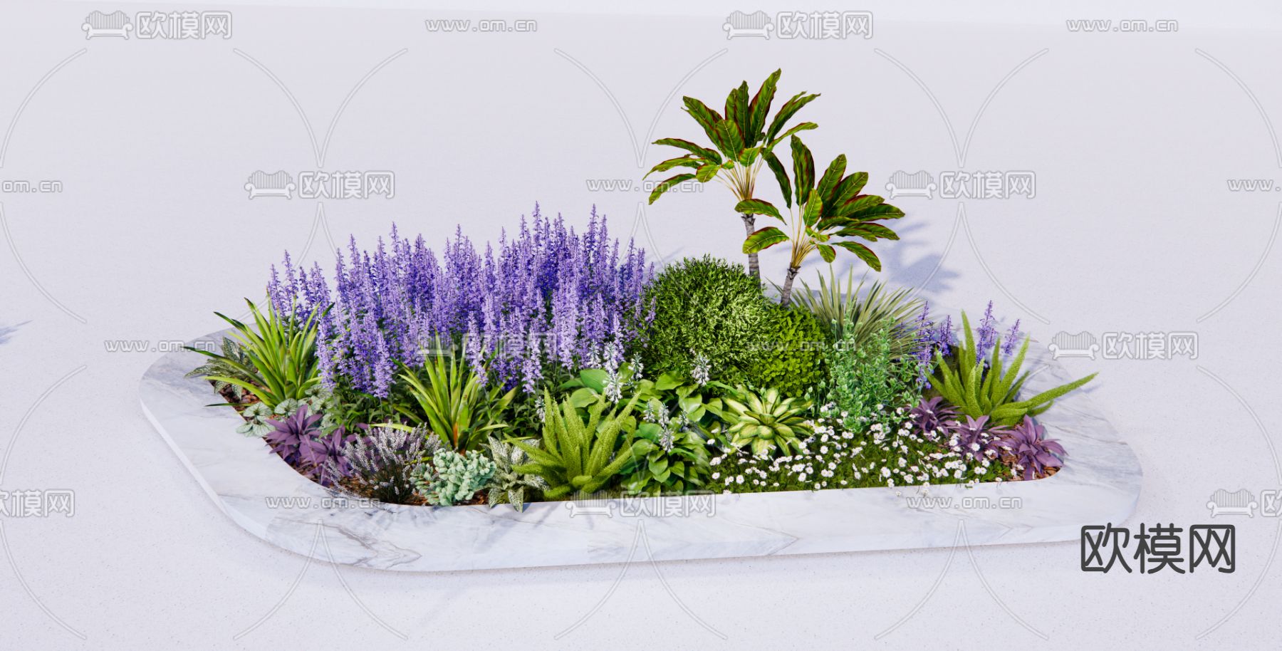 景观植物  植物堆su模型下载（渲染图1）