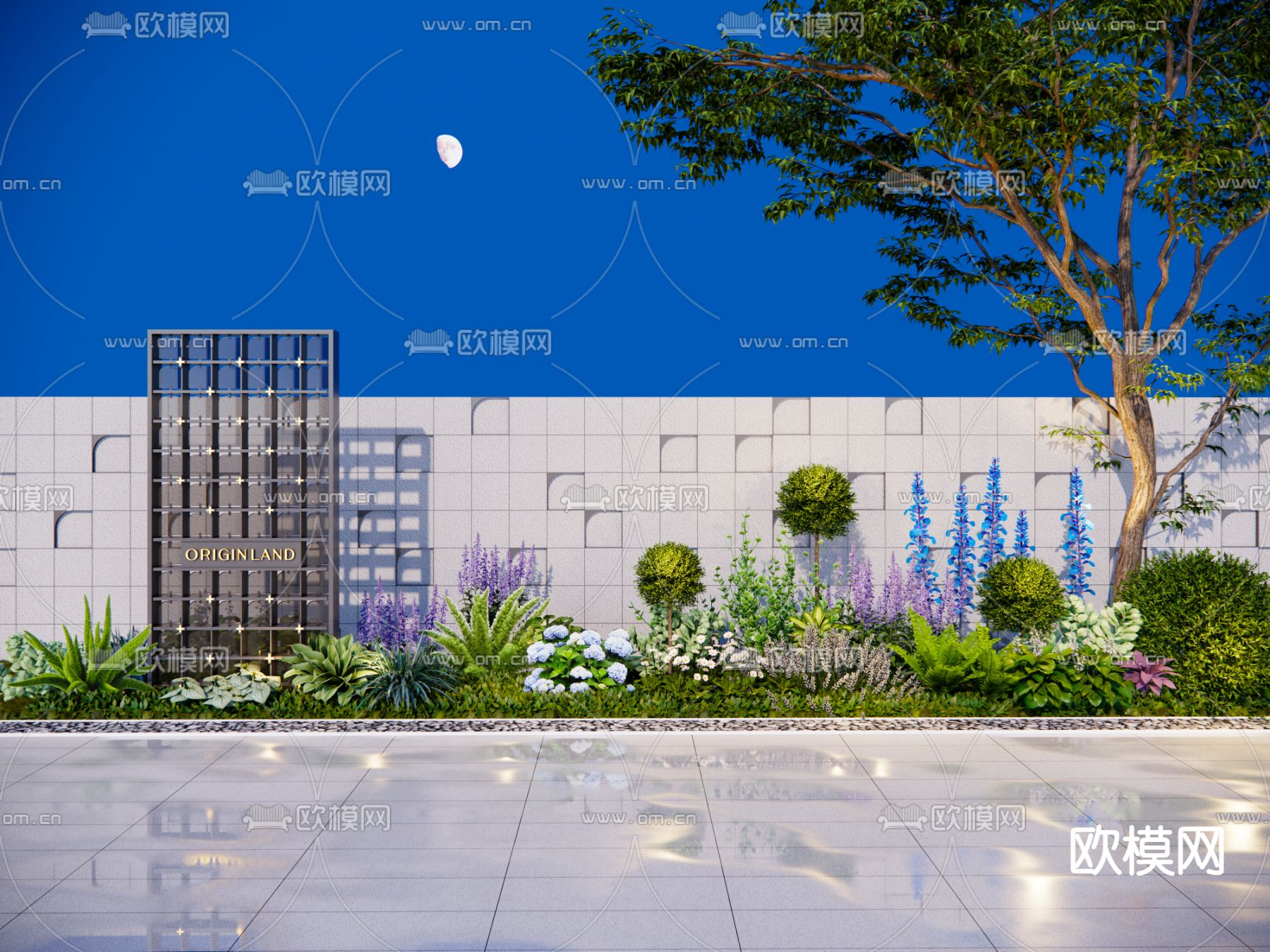 景观植物 球形灌木su模型下载（渲染图3）