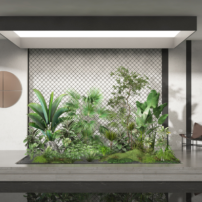  植物堆 绿植灌木su模型 