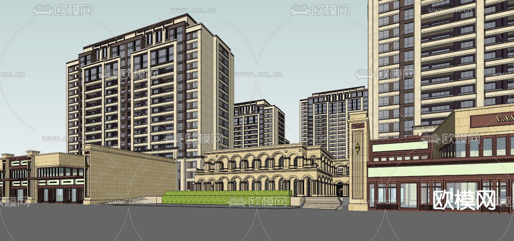 现代售楼处su模型下载（渲染图4）