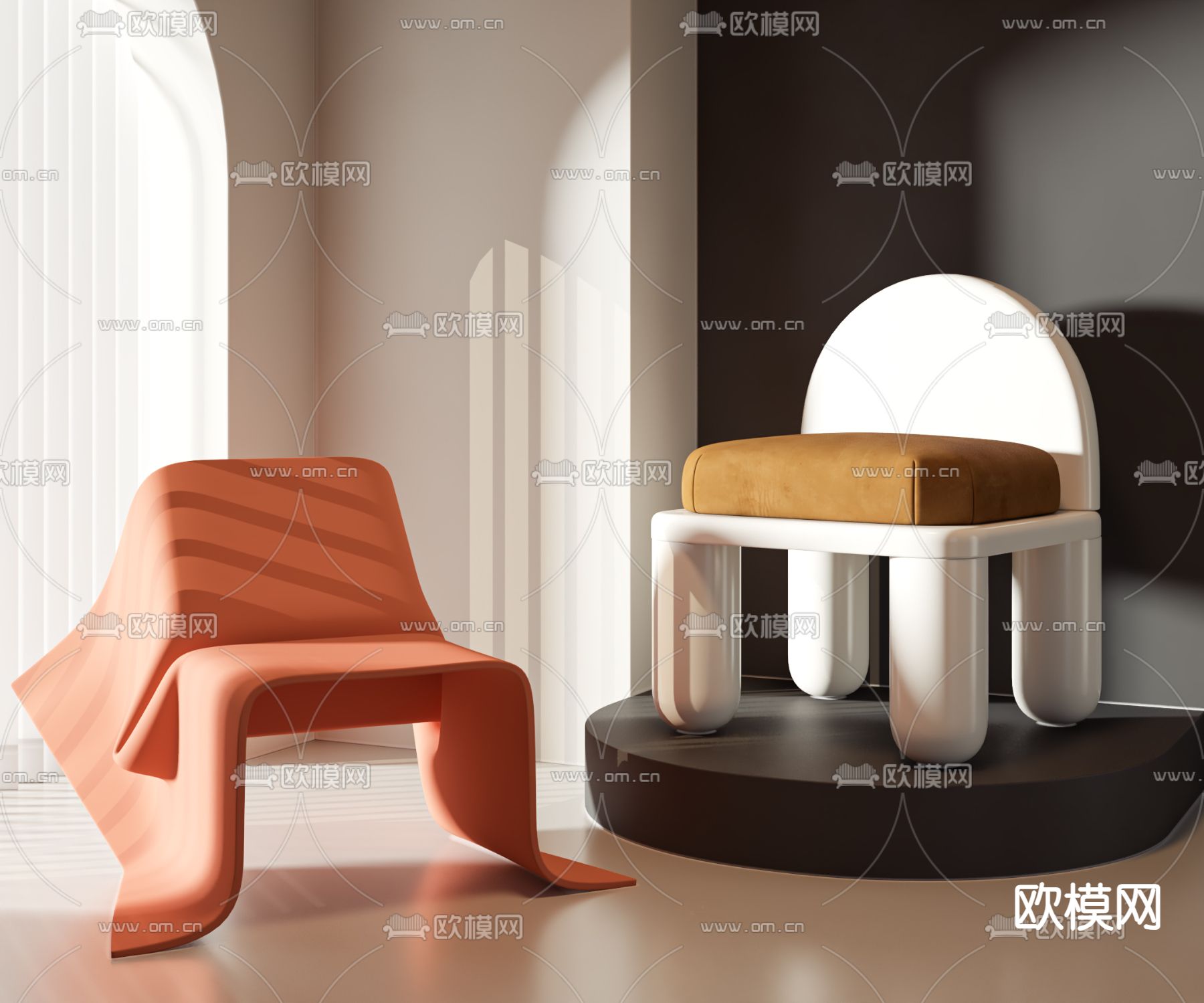 创意椅子 休闲椅3d模型下载