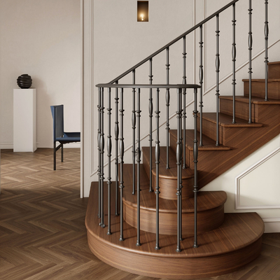 美式扶手楼梯su模型