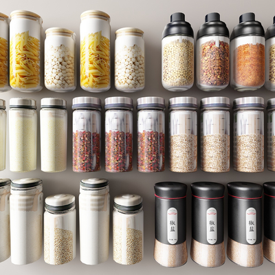  调味品 调味瓶 调料罐su模型 