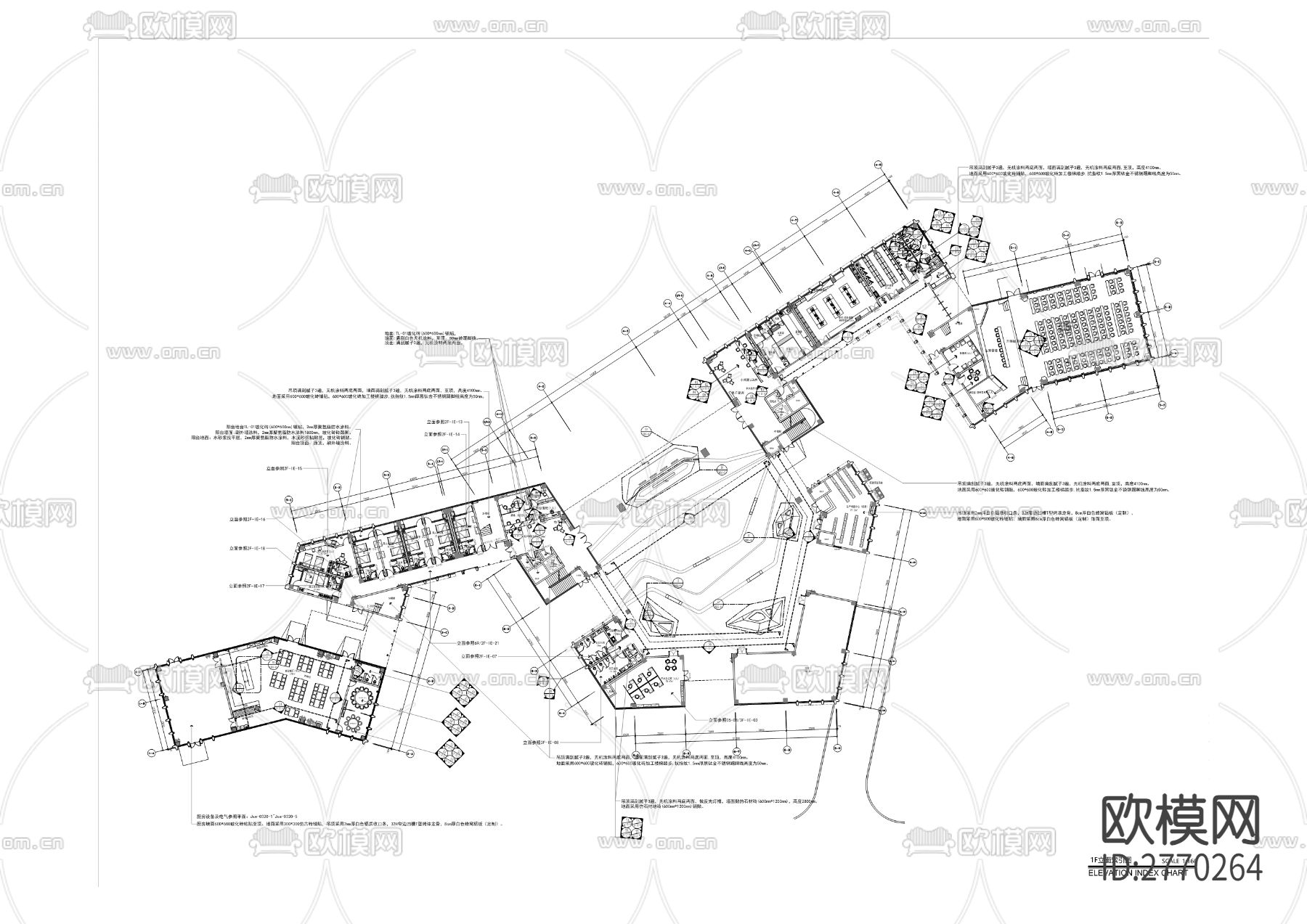 渝西水质检测站cad施工图下载（渲染图4）
