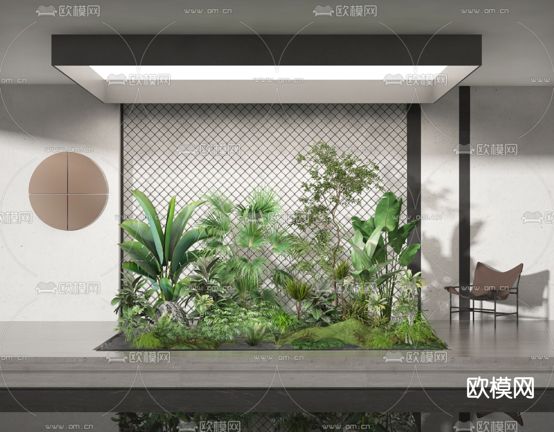 植物堆 绿植灌木su模型下载（渲染图1）