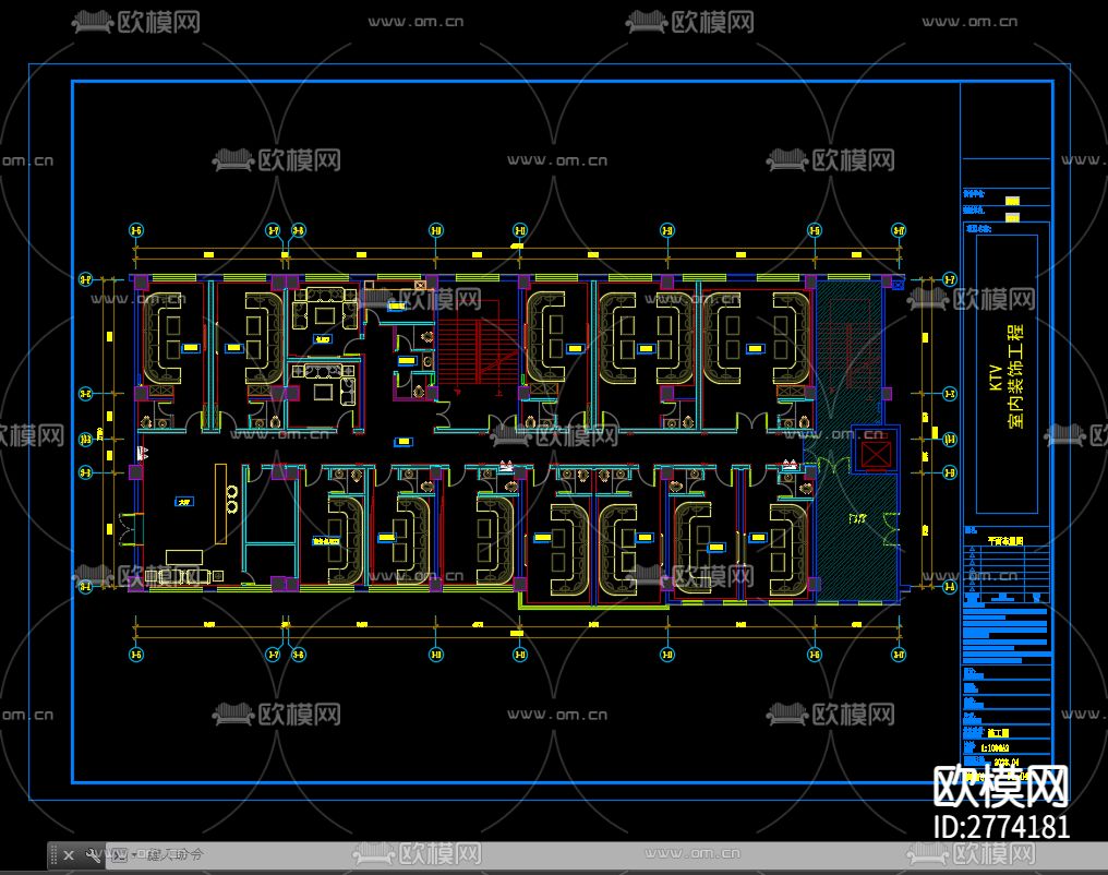 KTVCAD施工图下载（渲染图1）